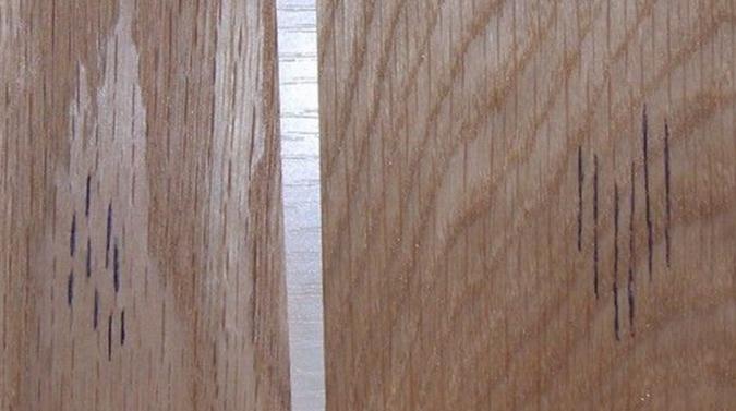 天然木皮木射线